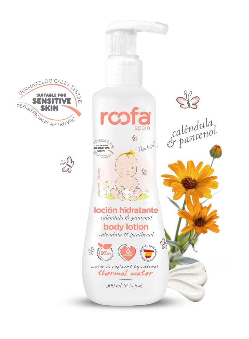 Roofa Spain Natural Calendula Baby Lotion for Sensitive & Dry Skin 300ml - Image 1